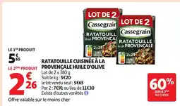 Auchan Supermarché Ratatouille cuisinée à la provençale huile d'olive offre