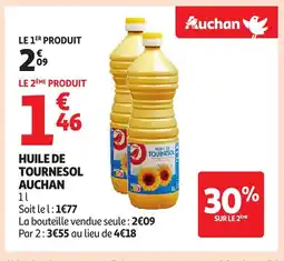 Auchan Supermarché AUCHAN Huile de tournesol offre