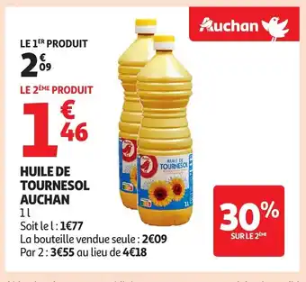 Auchan Supermarché AUCHAN Huile de tournesol offre