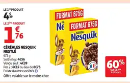 Auchan Supermarché NESTLÉ Céréales nesquik offre