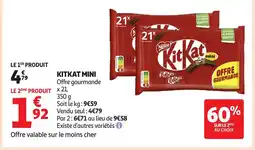 Auchan Supermarché KITKAT Mini offre