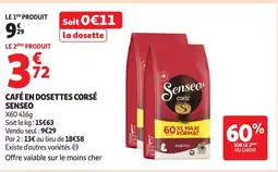 Auchan Supermarché SENSEO Café en dosettes corsé offre