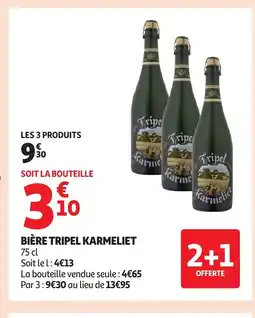 Auchan Supermarché TRIPEL KARMELIET Bière offre