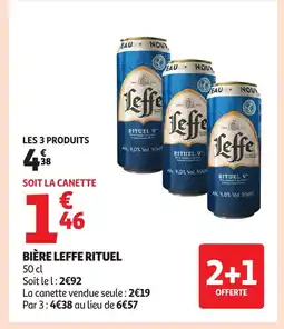 Auchan Supermarché LEFFE RITUEL Bière offre