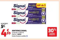 Auchan Supermarché SIGNAL Dentifrice offre