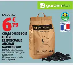 Auchan Supermarché Charbon de bois filière responsable offre