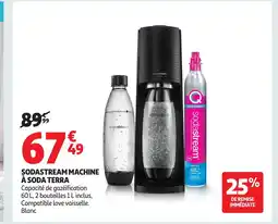 Auchan Supermarché Sodastream machine à soda terra offre