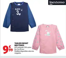 Auchan Supermarché INEXTENSO Tablier enfant offre