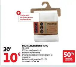 Auchan Supermarché DODO Protection literie offre