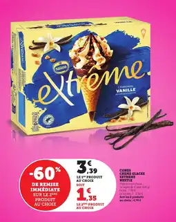 Maximarché EXTREME Cones creme glacee offre