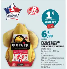 Maximarché Poulet entier label rouge fermier st sever offre