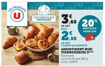 Maximarché Assortiment mini viennoiseries u offre
