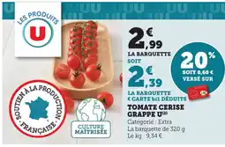 Maximarché Tomate cerise grappe u offre