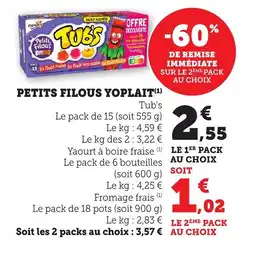 Maximarché YOPLAIT Petit filous offre