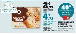 Maximarché Mini gateaux pepites chocolat u offre