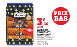 Maximarché PASQUIER Pains au chocolat offre