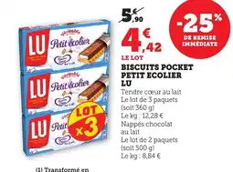 LU Biscuits pocket petit ecolier