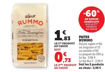 Maximarché RUMMO Pates offre