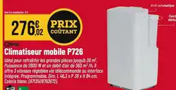 Tridôme QLIMA Climatiseur mobile P726 offre