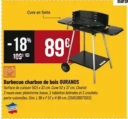 Tridôme OURANOS Barbecue charbon de bois offre