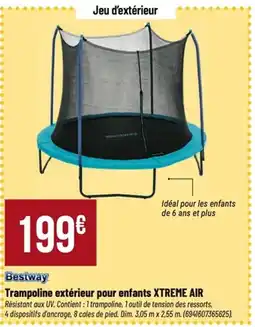 Tridôme BESTWAY Trampoline extérieur pour enfants offre