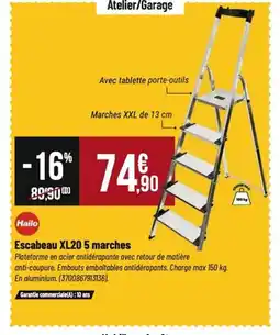 Tridôme Escabeau XL20 5 marches offre