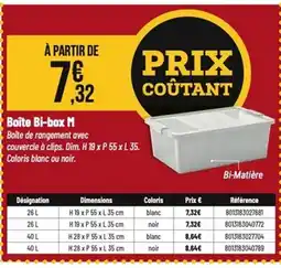 Tridôme Boîte Bi-box M offre