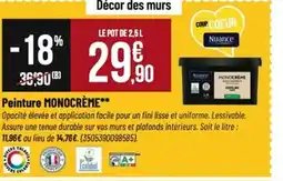 Tridôme MONOCRÈME Peinture offre