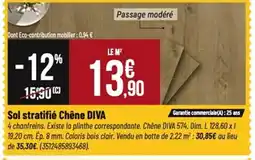 Tridôme Sol stratifié Chêne offre