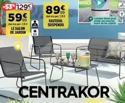 Centrakor Le salon de jardin offre