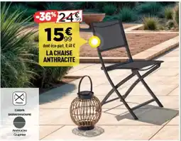 Centrakor La chaise anthracite offre