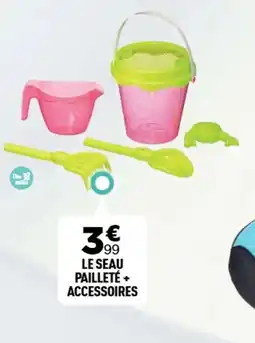 Centrakor Le seau pailleté + accessoires offre
