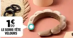 Centrakor Le serre-tête velours offre