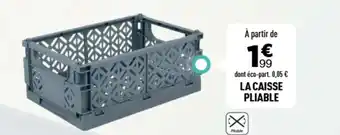 Centrakor La caisse pliable offre