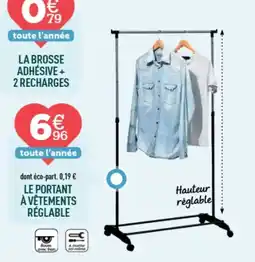 Centrakor Le portant à vêtements réglable offre