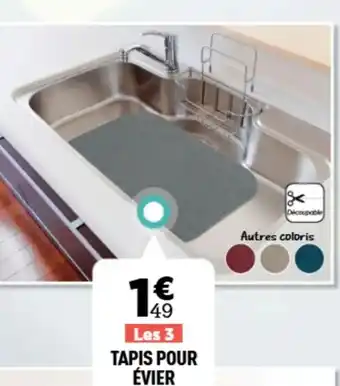 Centrakor Tapis pour évier offre