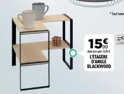 Centrakor L'étagère d'angle blackwood offre