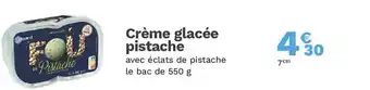 Picard Crème glacée pistache offre