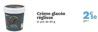Picard Crème glacée réglisse offre