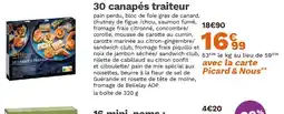 Picard 30 canapés traiteur offre