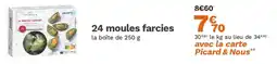 Picard 24 moules farcies offre