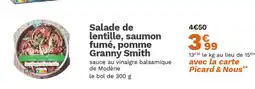 Picard Salade de lentille, saumon fumé, pomme Granny Smith offre