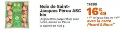 Picard Noix de Saint- Jacques Pérou Jacques Pérou ASC bio offre