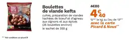 Picard Boulettes de viande kefta offre