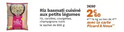 Picard Riz basmati cuisiné aux petits légumes offre