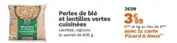 Picard Perles de blé et lentilles vertes cuisinées offre