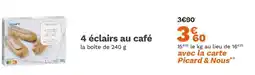 Picard 4 éclairs au café offre