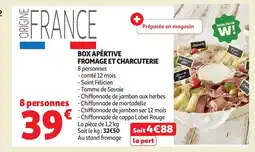 Auchan Box apértive fromage et charcuterie offre