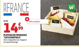 Auchan Plateau de fromages les essentiels offre