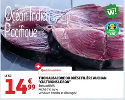 Auchan Thon albacore ou obèse filière auchan cultivons le bon offre